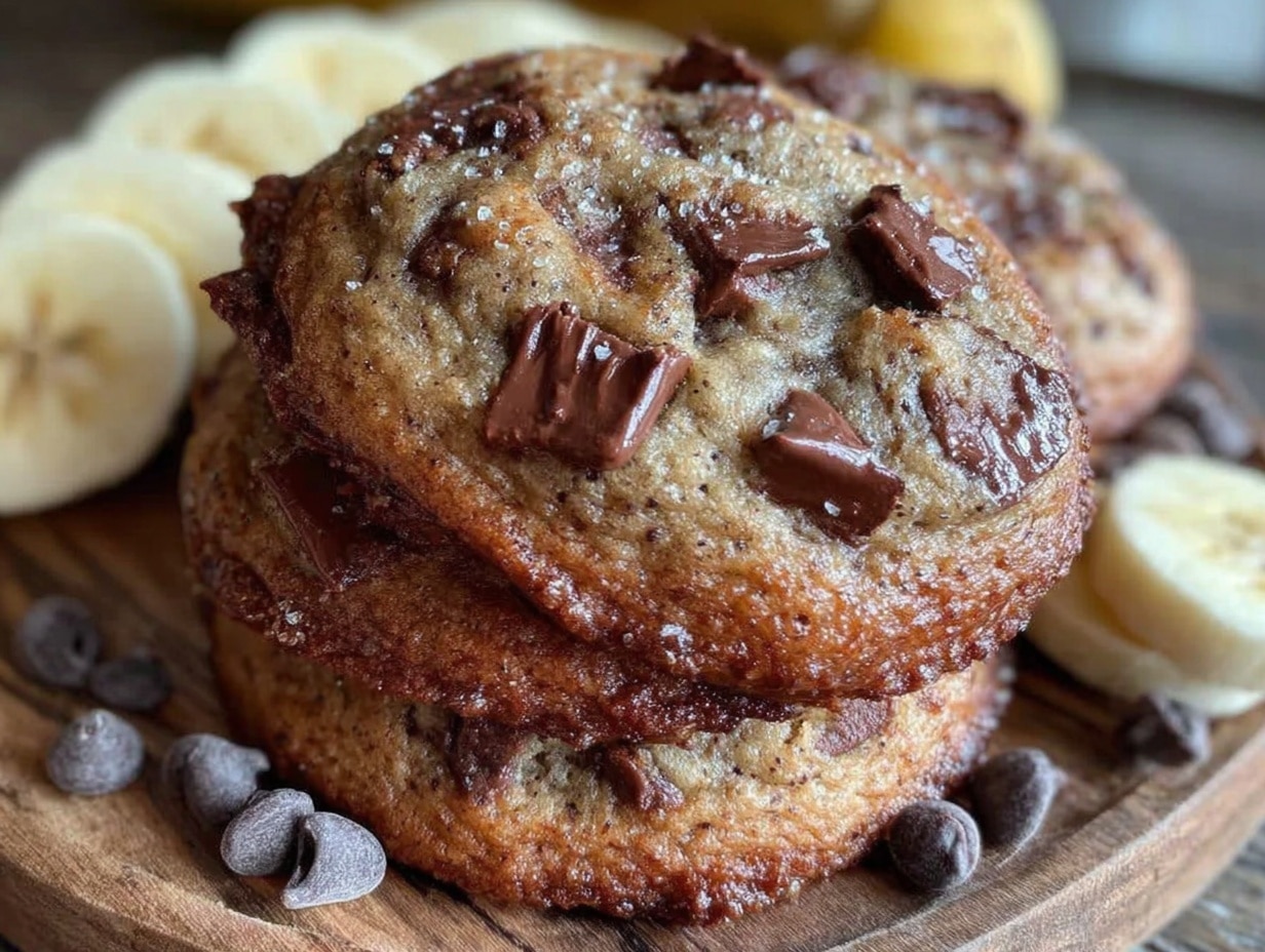 banana bread chocolate chip cookies preparation steps
