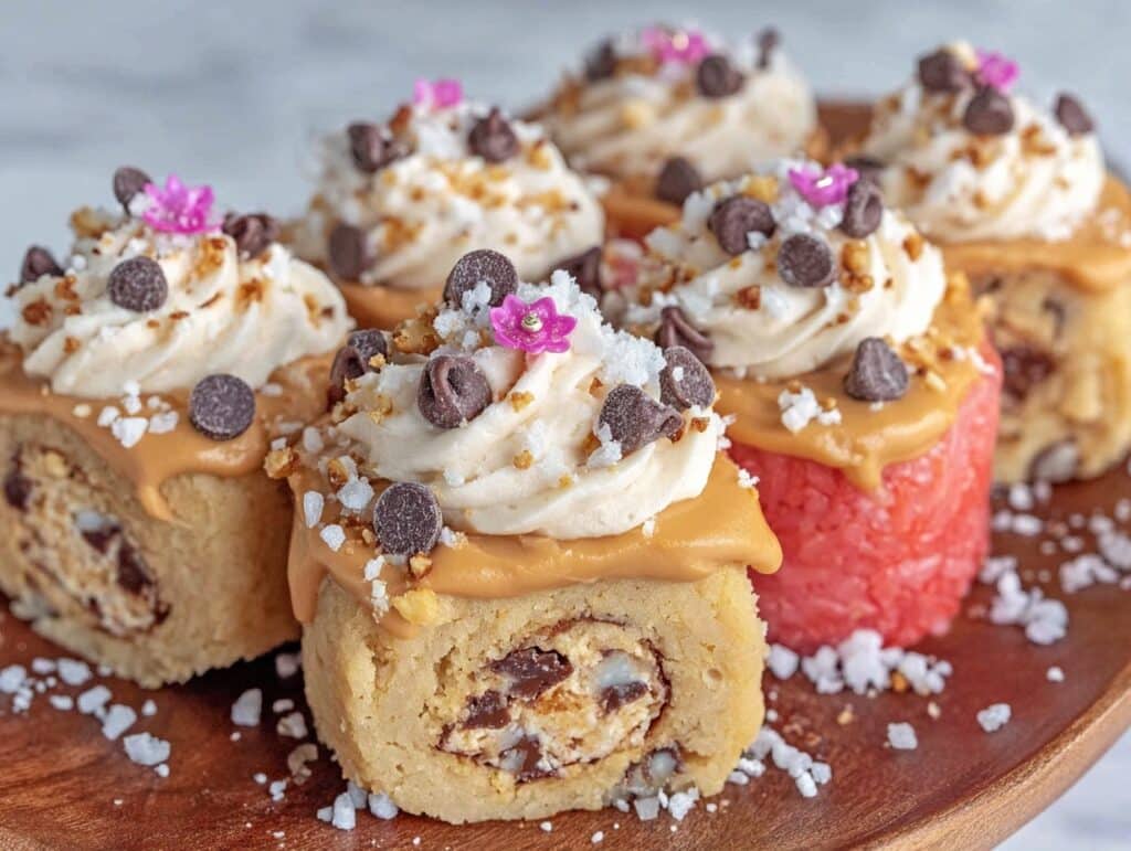 cookie dough sushi - featured image