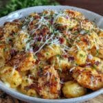 creamy garlic parmesan chicken gnocchi - featured image
