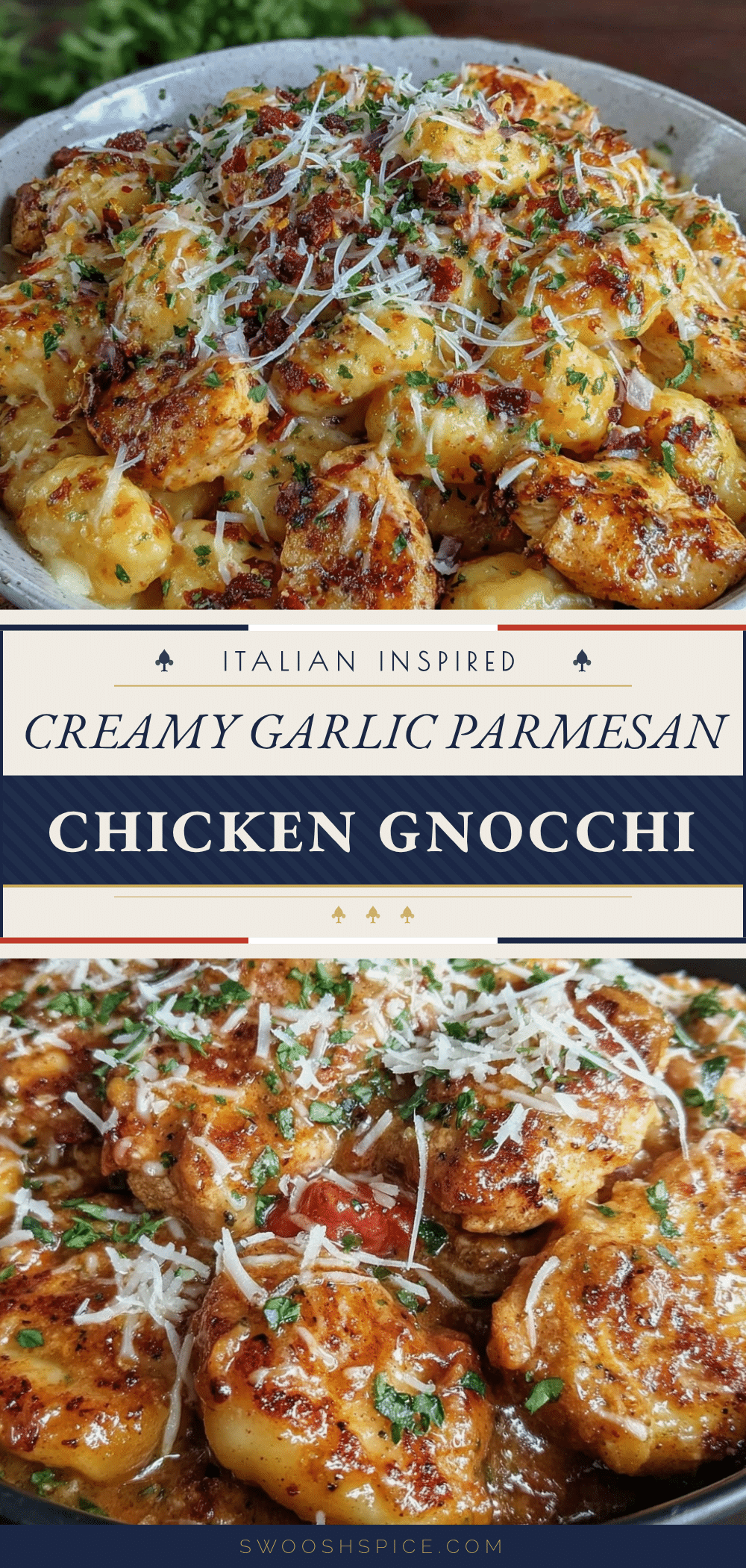 creamy garlic parmesan chicken gnocchi recipe