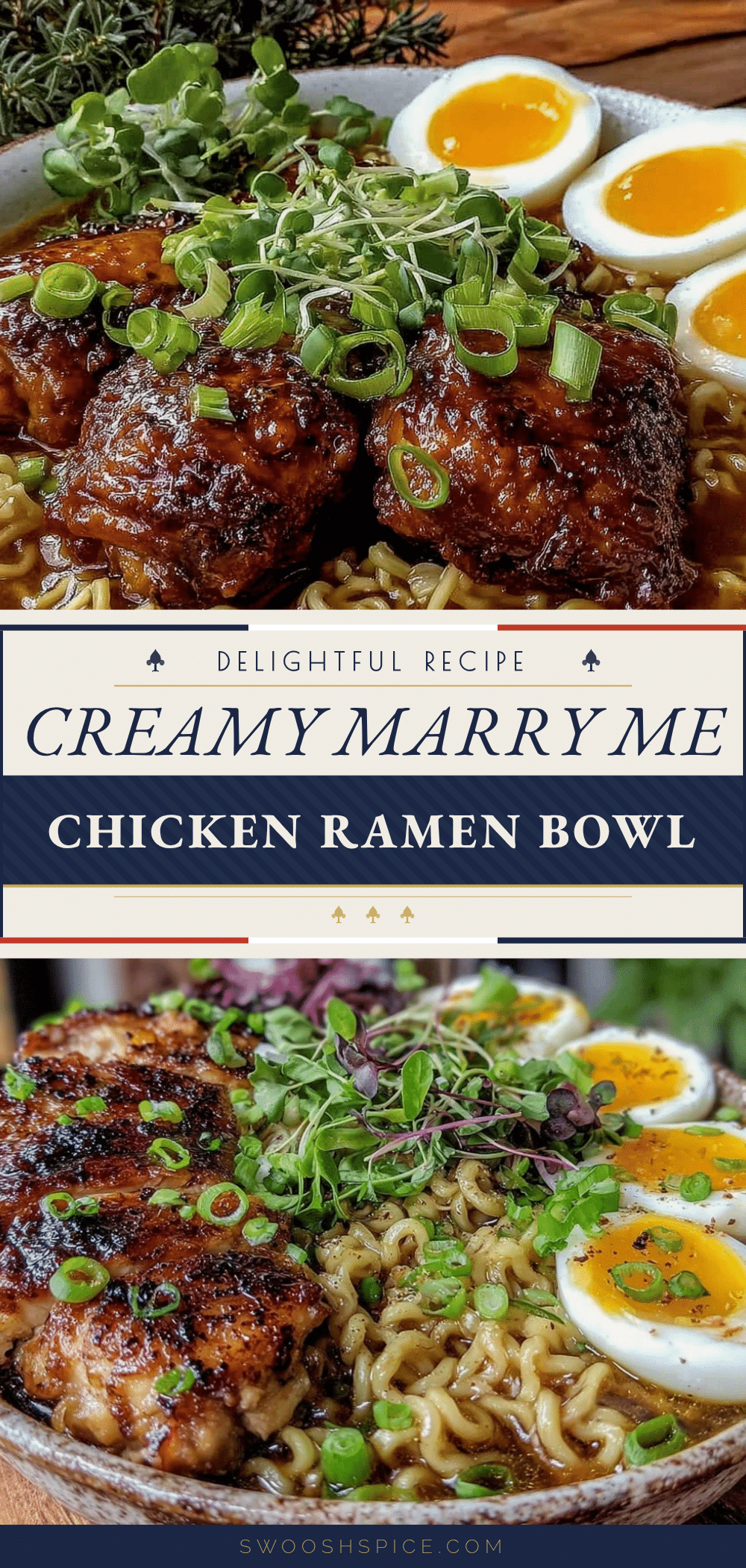 creamy marry me chicken ramen bowl recipe