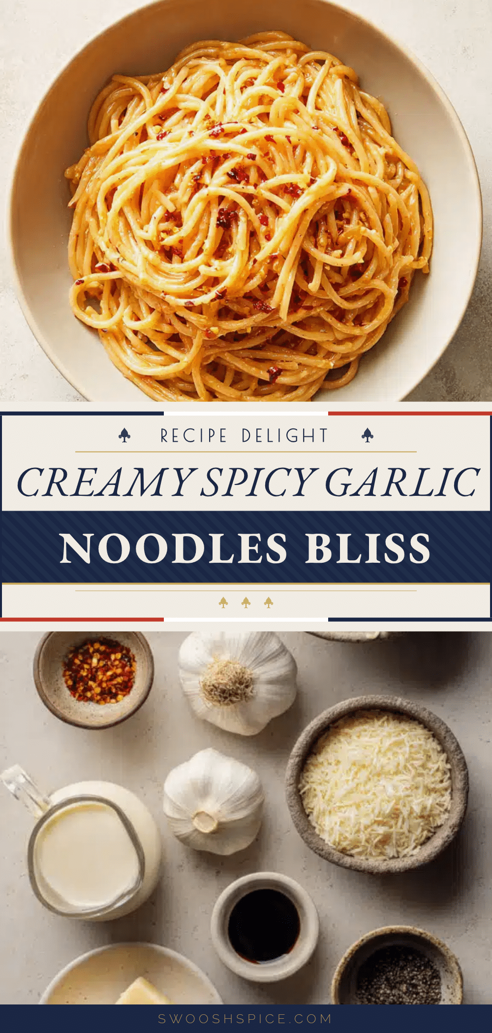 creamy spicy garlic noodles recipe