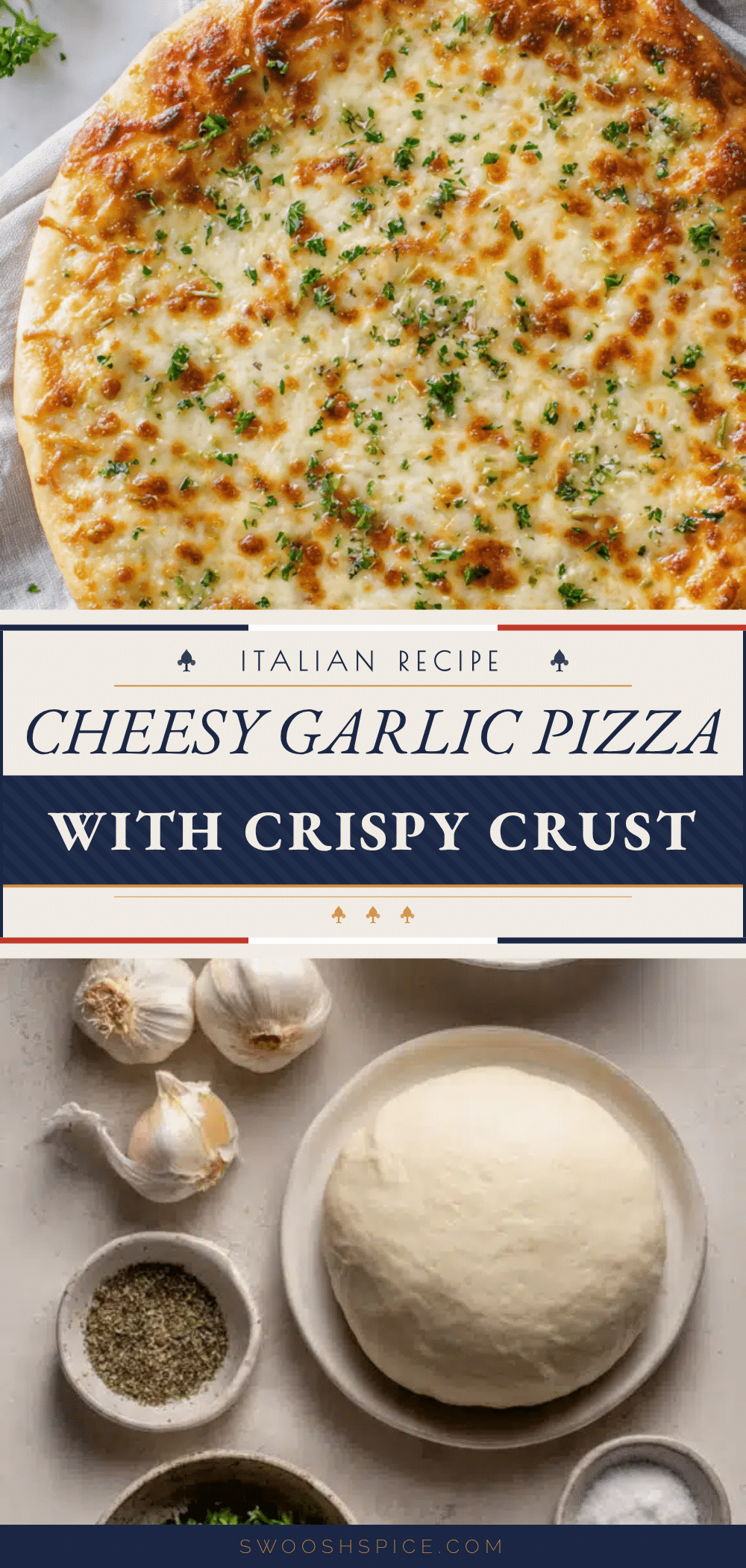 crispy garlic cheese pizza recipe