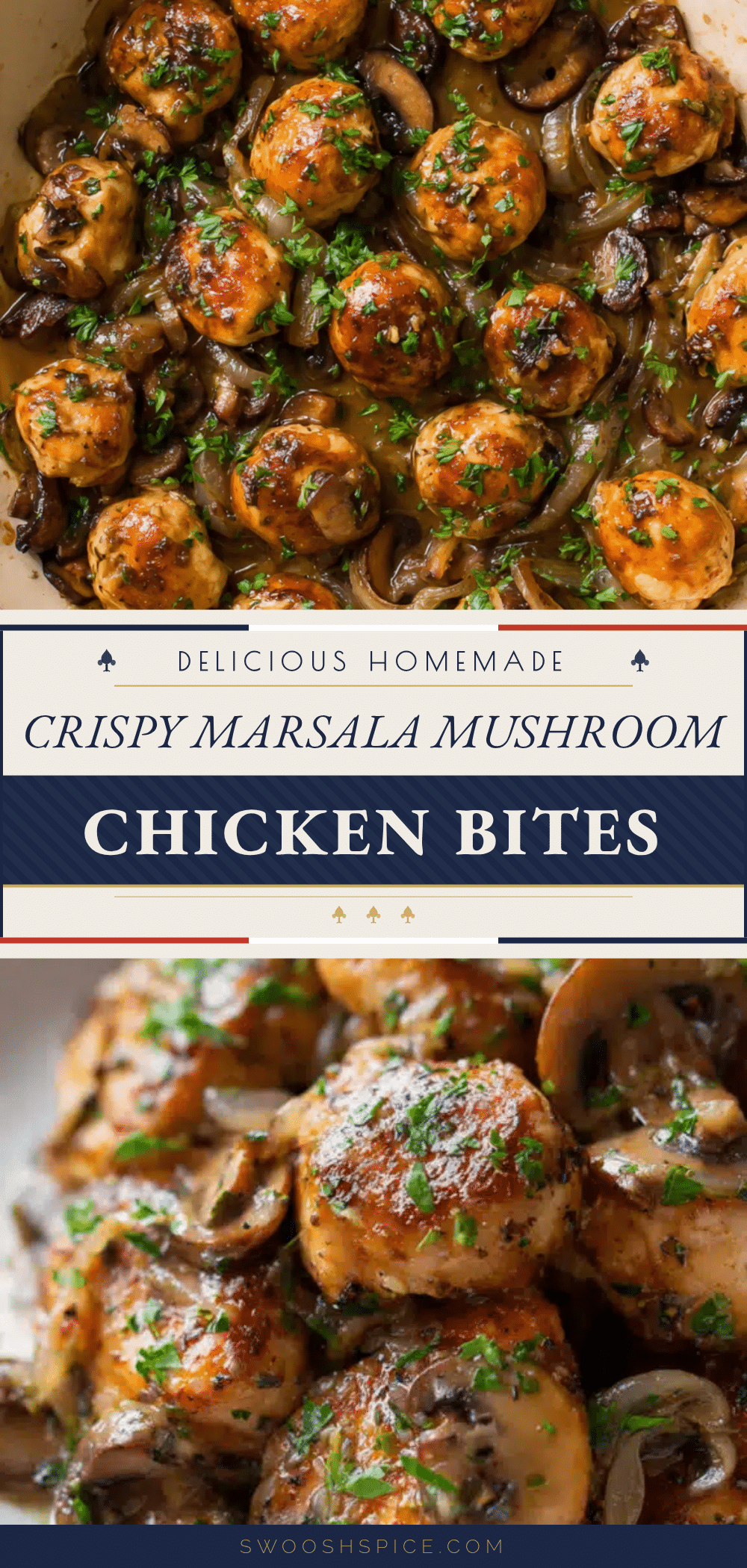 crispy marsala mushroom chicken bites recipe