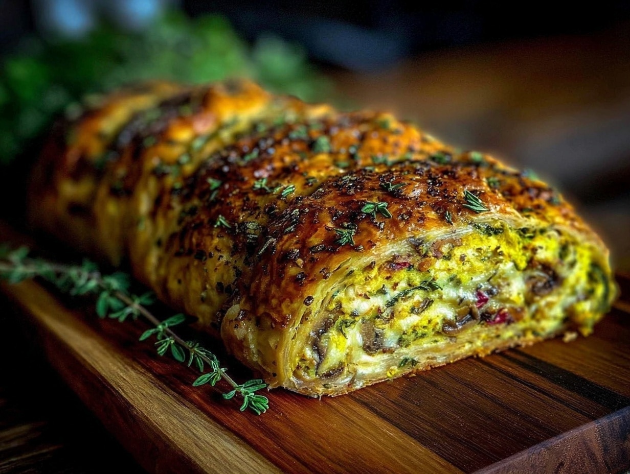 crispy savory veggie strudel preparation steps