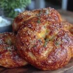 easy chewy homemade bagels - featured image