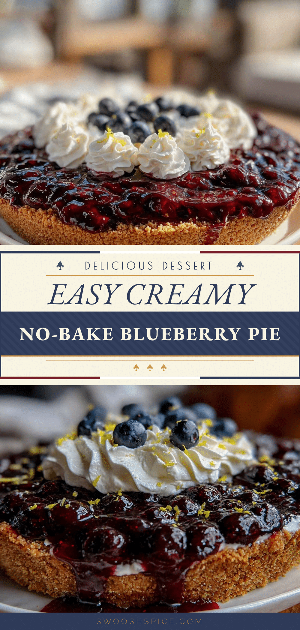 easy creamy no bake blueberry pie recipe recipe