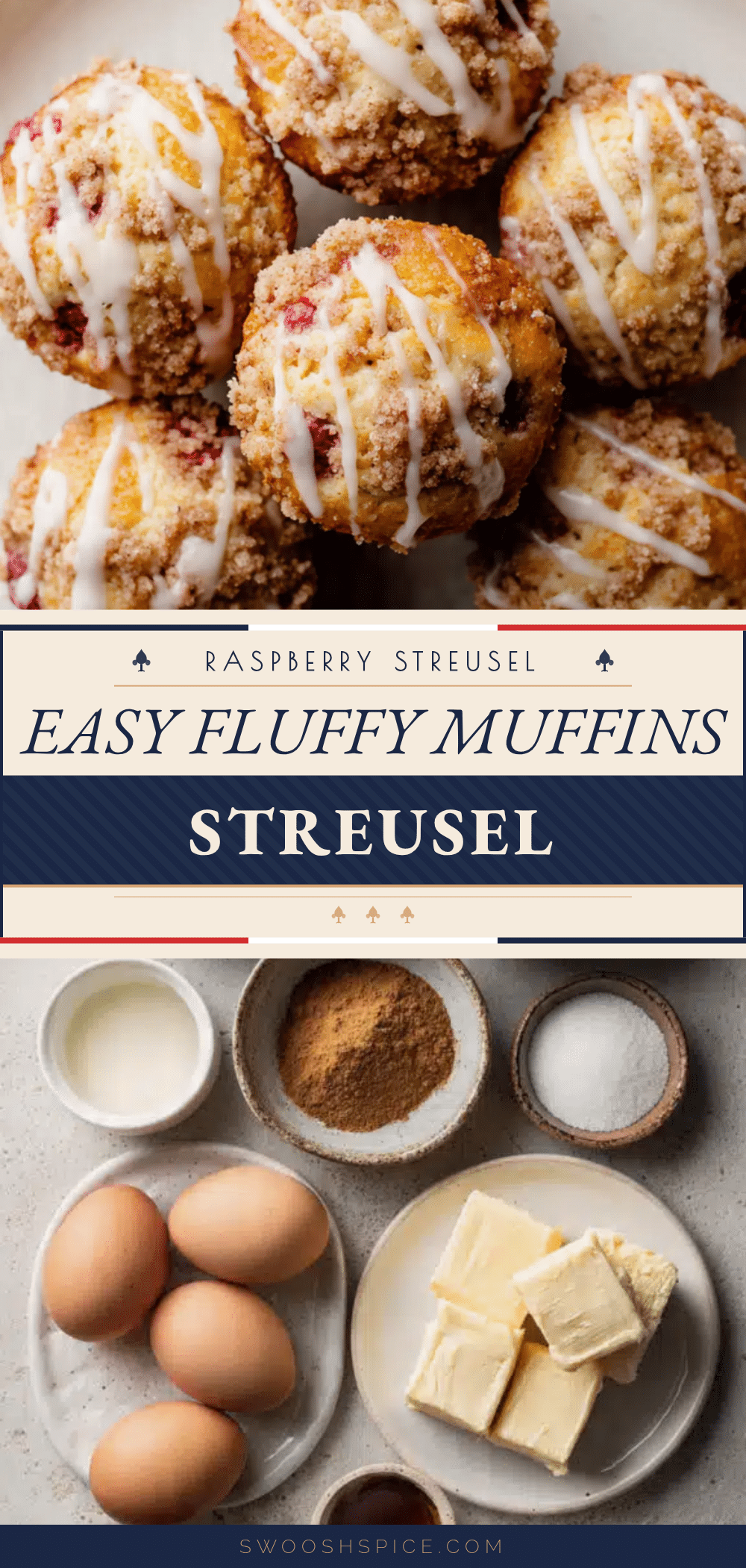 easy fluffy raspberry streusel muffins recipe