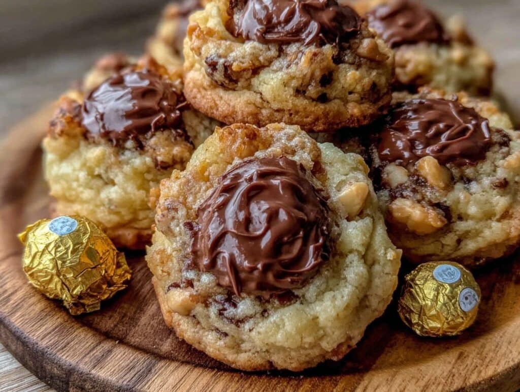 Ferrero Rocher stuffed cookies - featured image