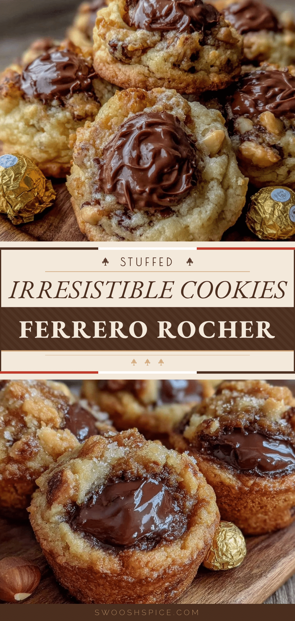 Ferrero Rocher stuffed cookies recipe
