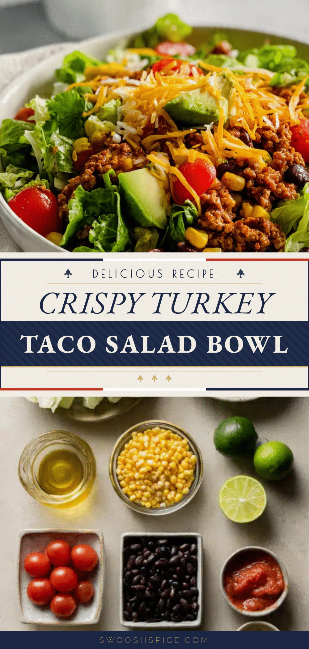 fresh turkey taco salad recipe