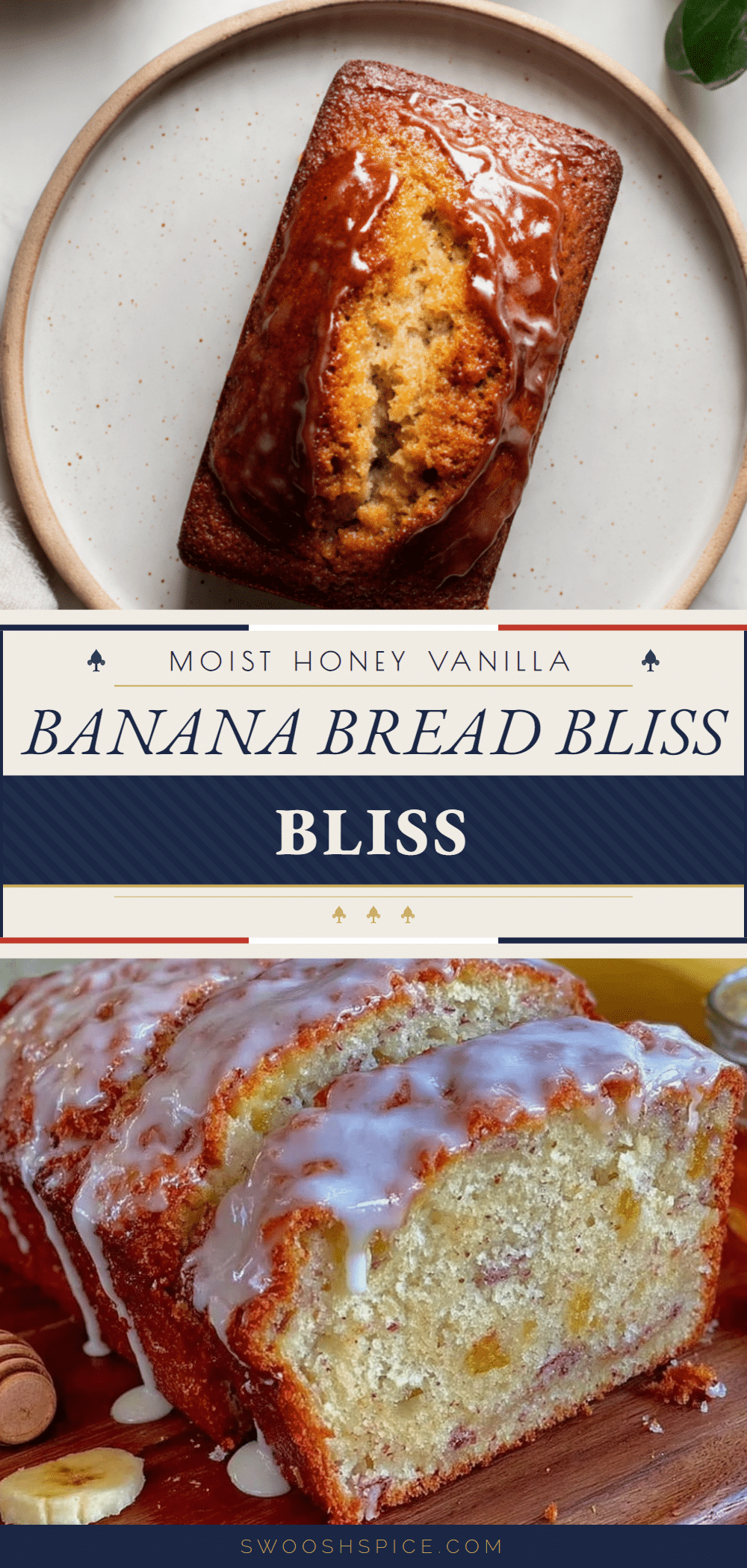 moist honey vanilla banana bread recipe