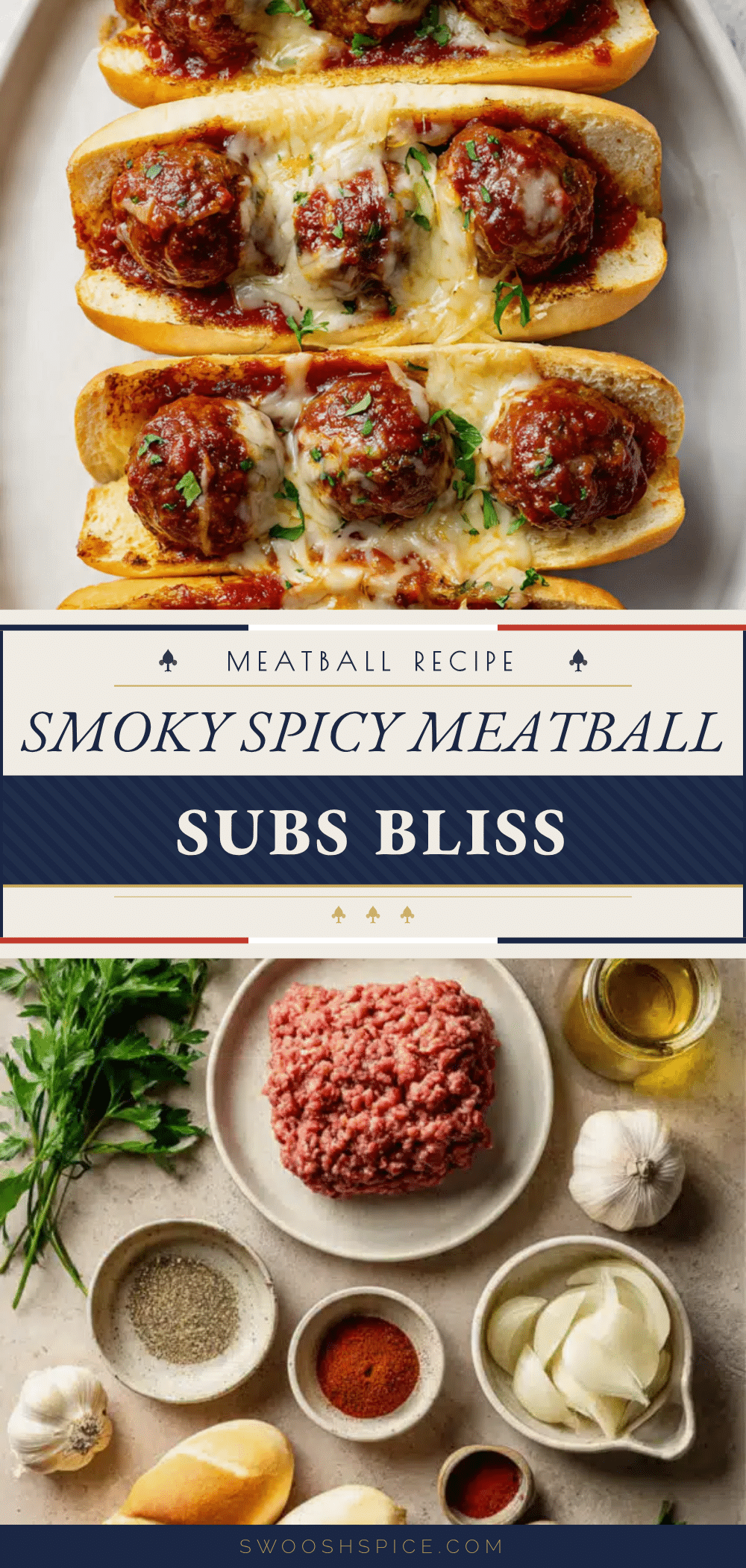 smoky chili meatball subs recipe