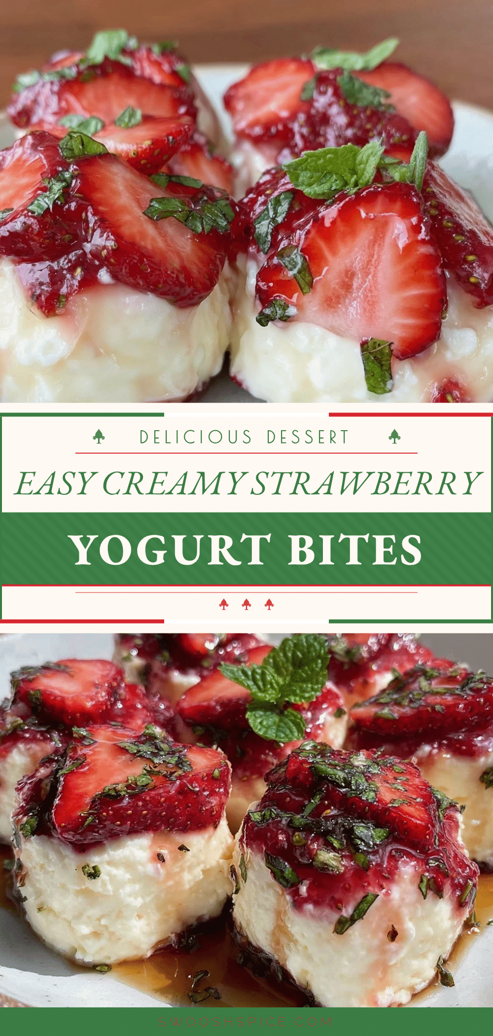 strawberry yogurt bites recipe