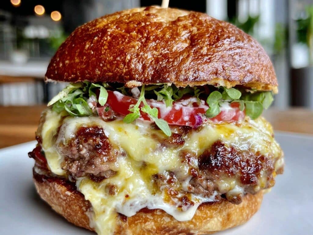 ultimate juicy locked burger recipe - featured image