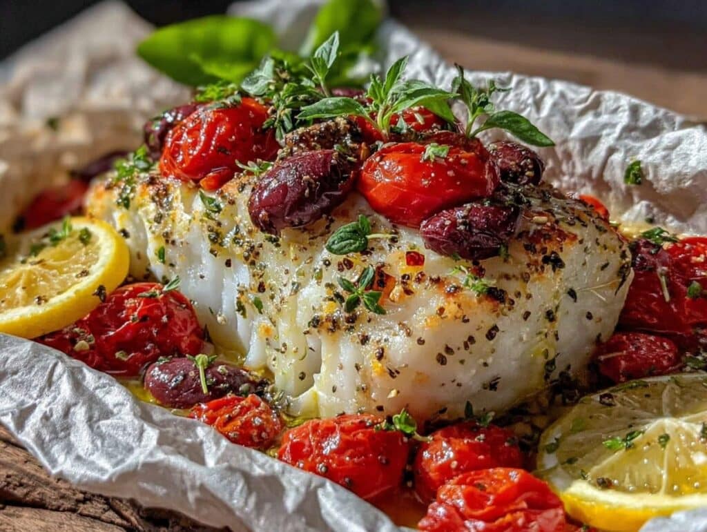 air fryer mediterranean cod - featured image