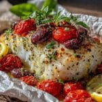 air fryer mediterranean cod - featured image