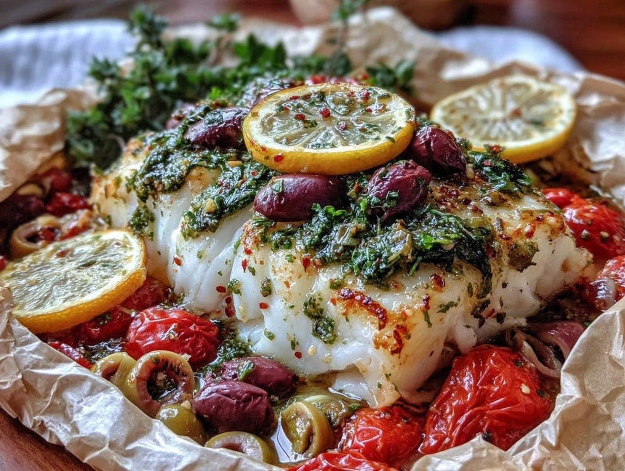 air fryer mediterranean cod preparation steps