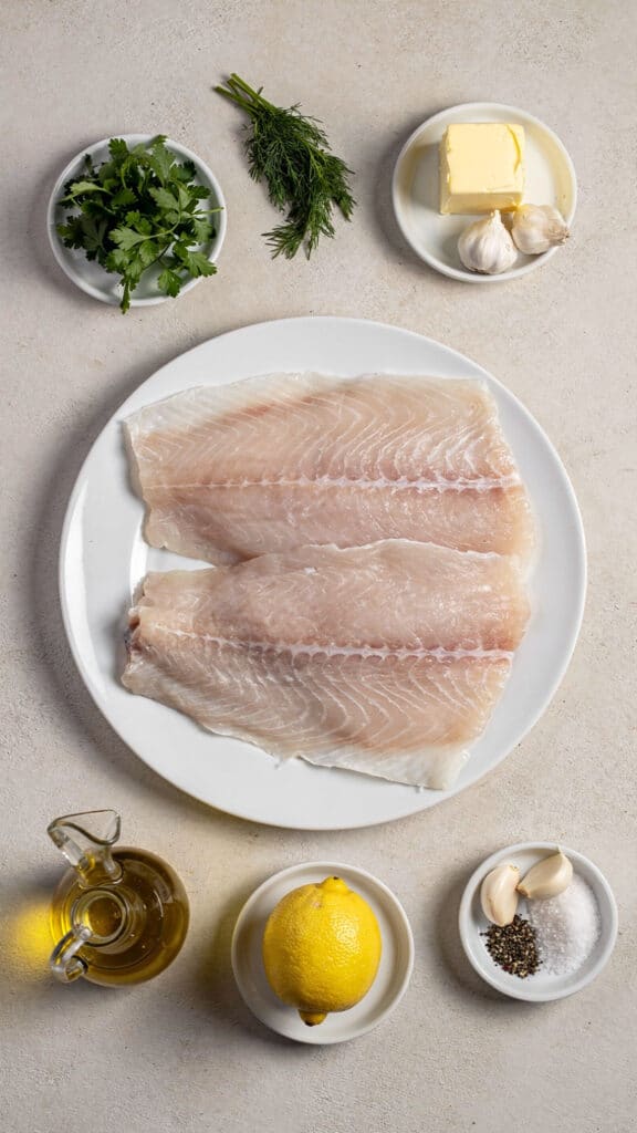 baked halibut with herb butter preparation steps