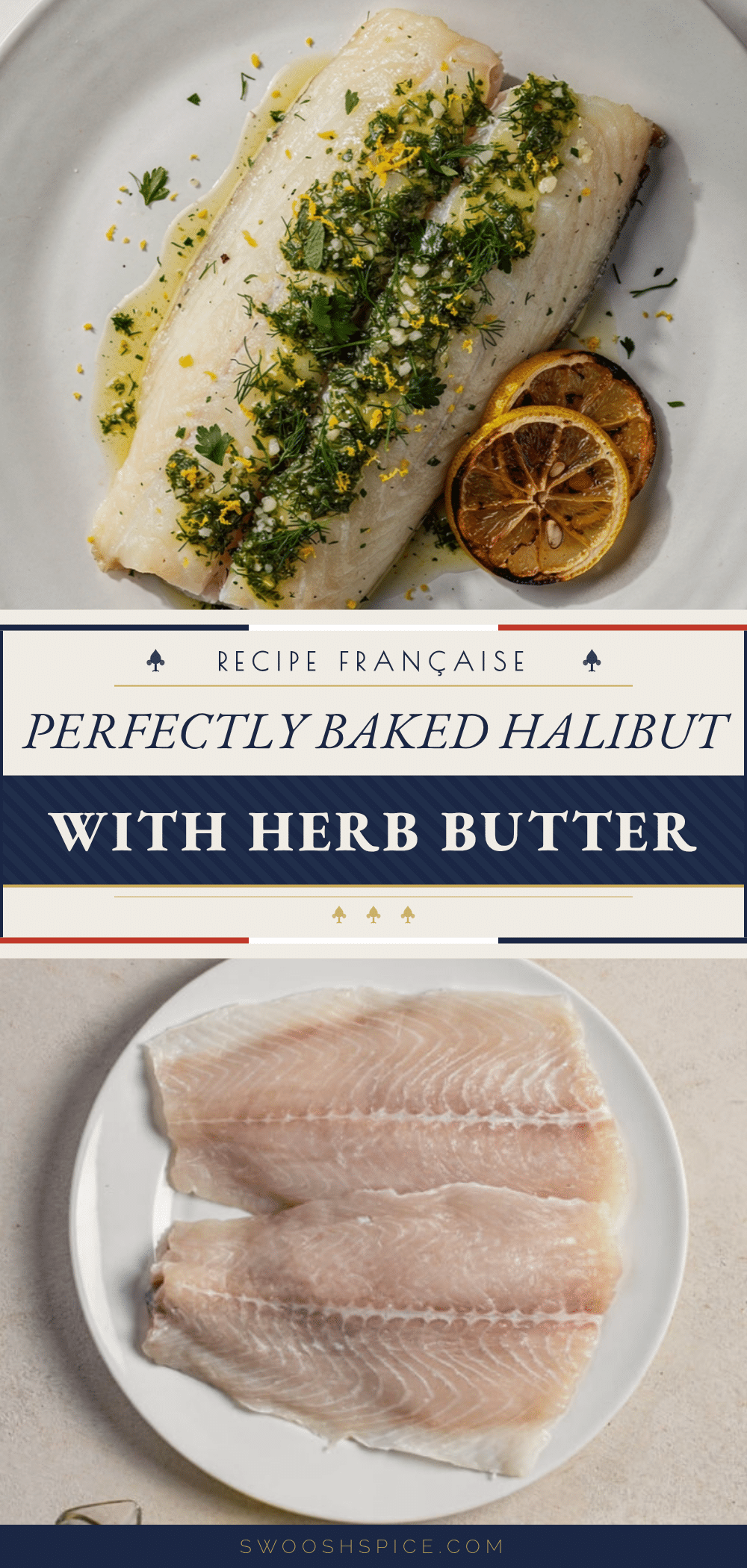 baked halibut with herb butter recipe