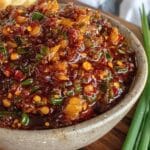 charred scallion and chili crisp dip - featured image
