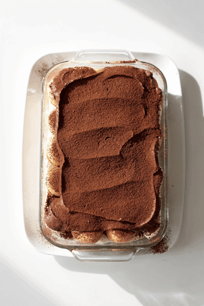 chocolate mousse tiramisu - featured image