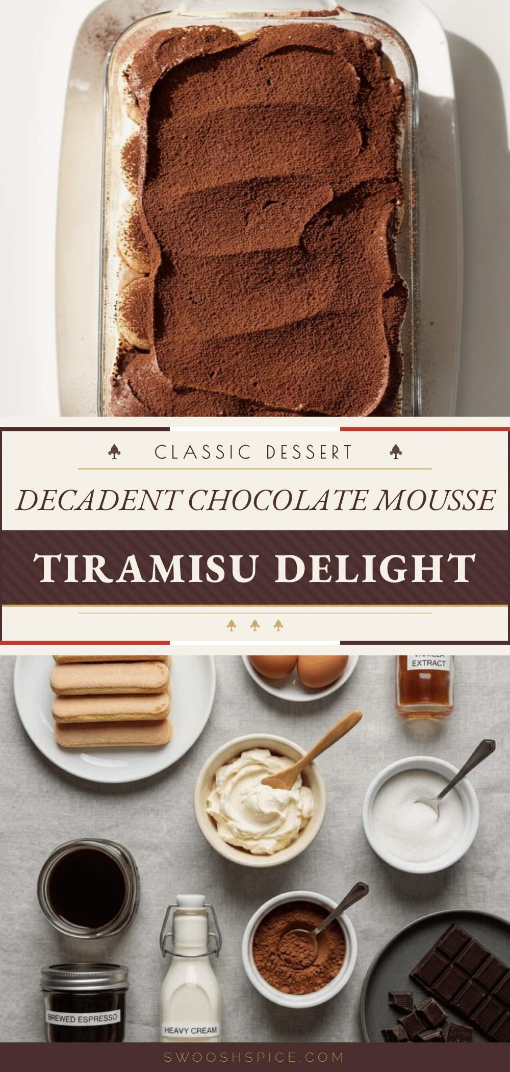 chocolate mousse tiramisu recipe