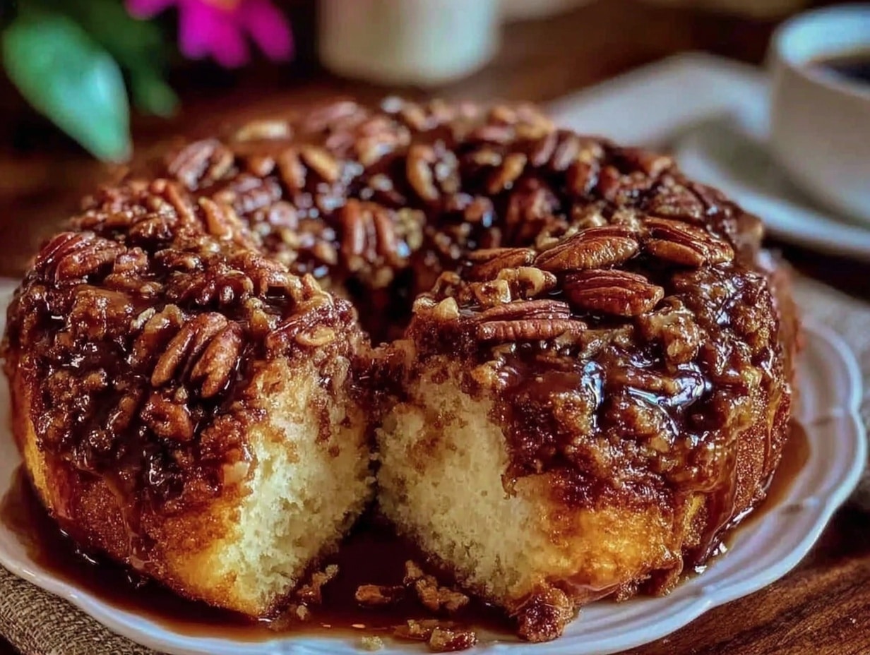 cozy cinnamon pecan crunch coffee cake preparation steps