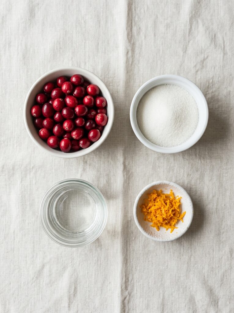 cranberry syrup recipe preparation steps