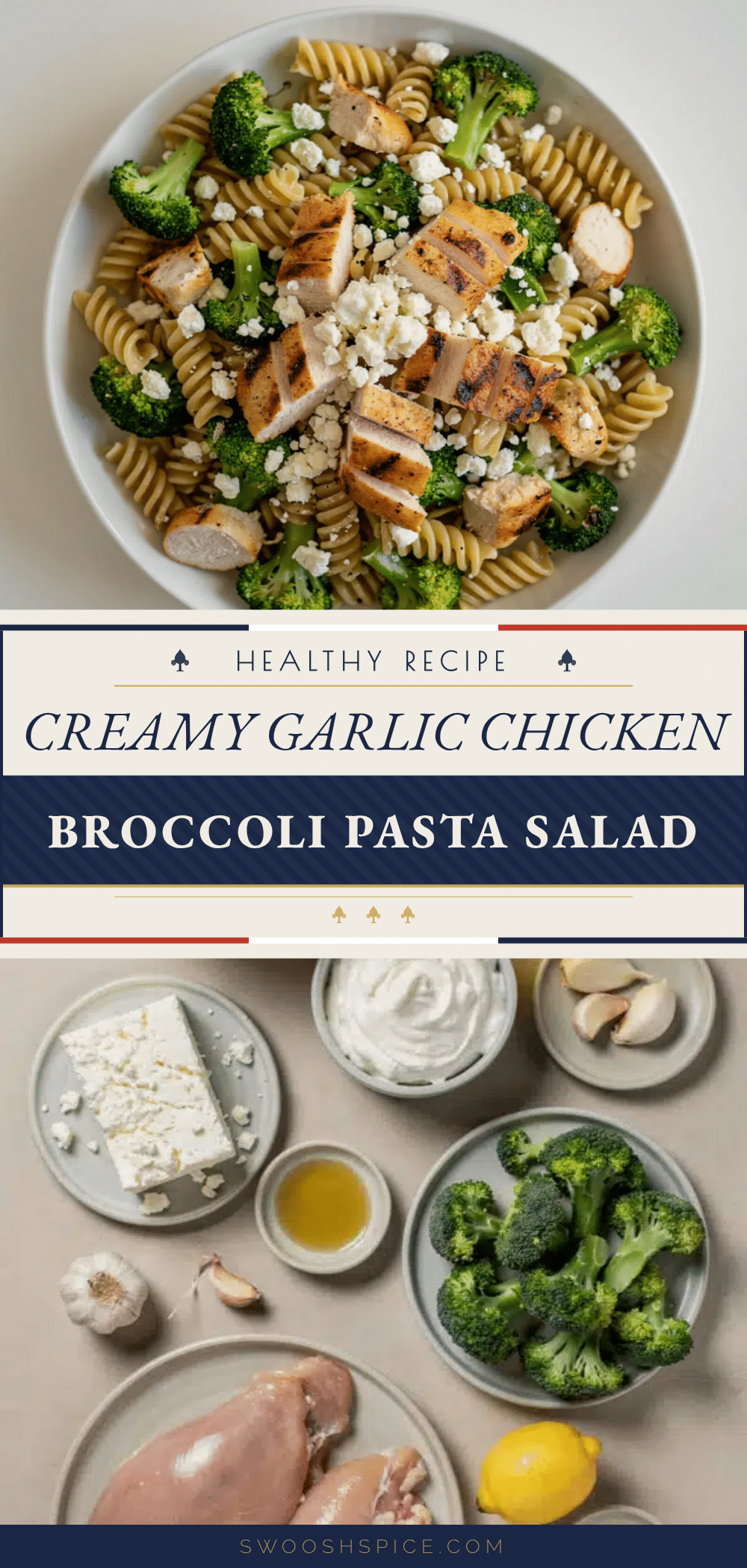 creamy chicken broccoli pasta salad recipe