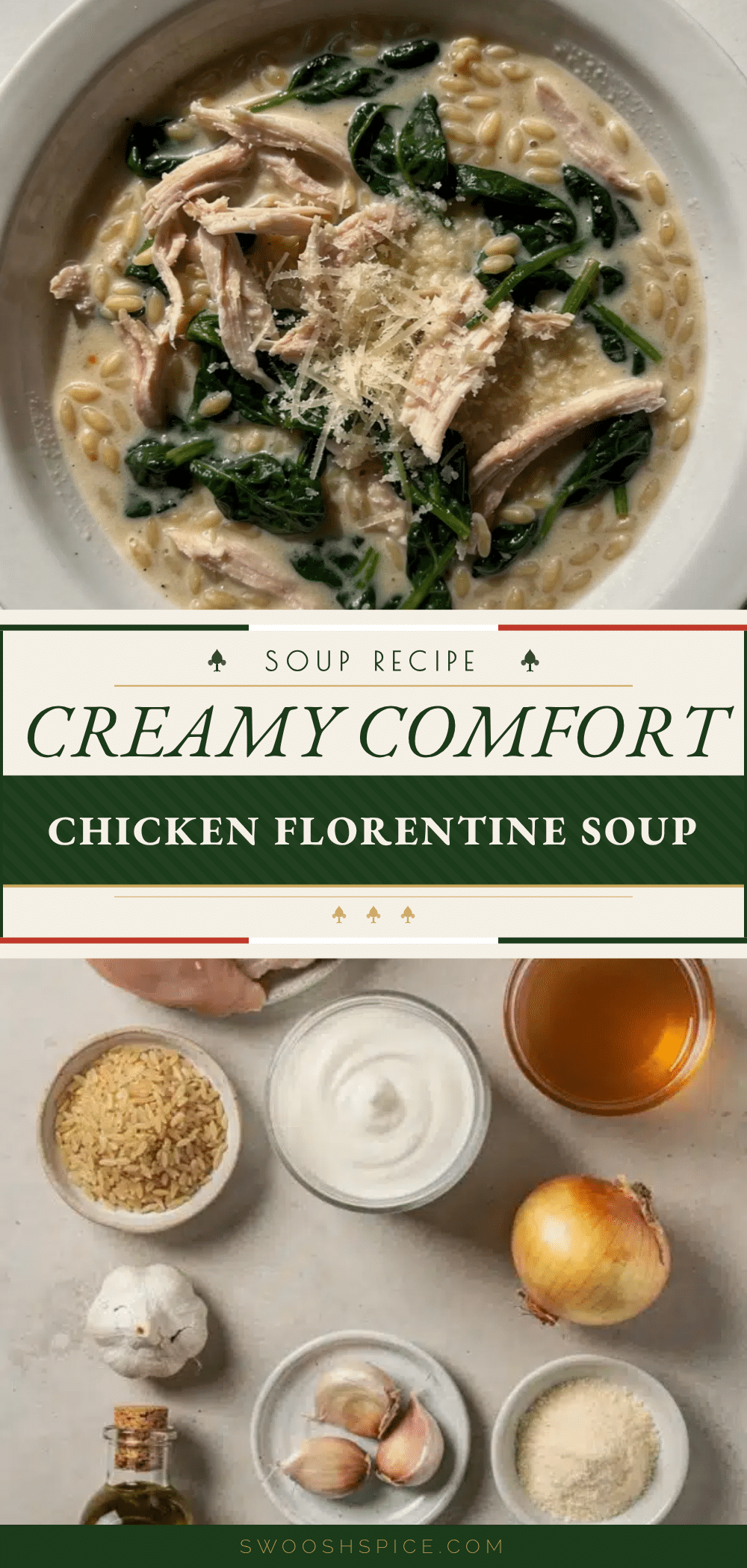creamy chicken florentine soup with orzo recipe
