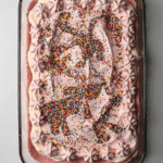 creamy circus animal cookie lush dessert - featured image