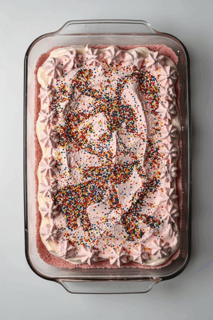 creamy circus animal cookie lush dessert - featured image
