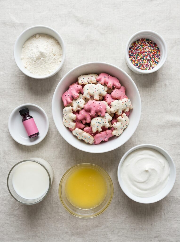 creamy circus animal cookie lush dessert preparation steps