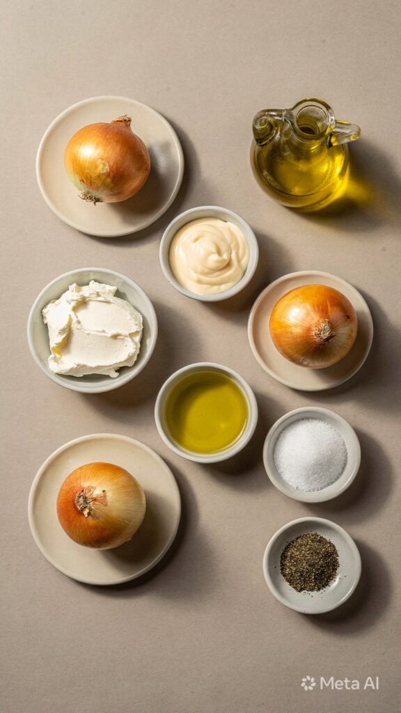 creamy french onion dip preparation steps