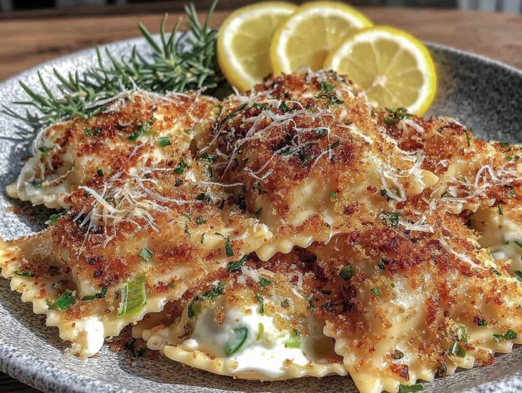creamy leek burrata triangoli - featured image