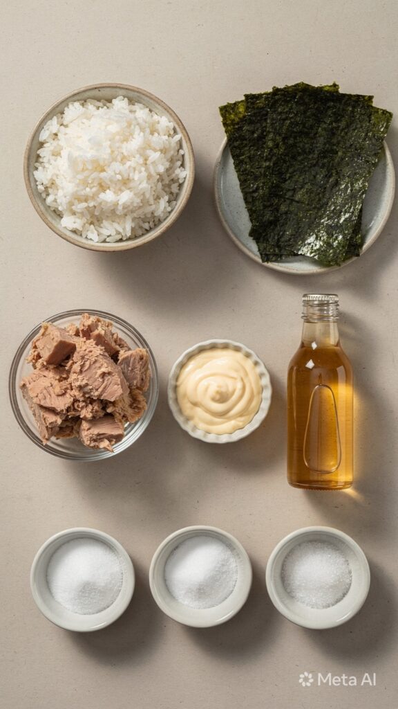 creamy tuna mayo onigiri bites preparation steps