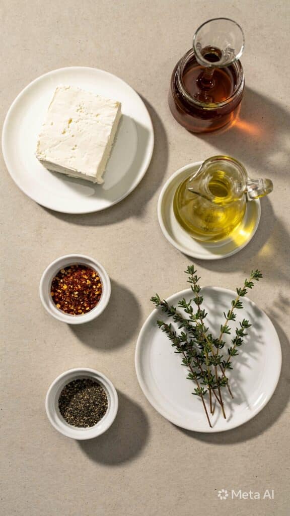 creamy whipped feta with spicy hot honey preparation steps