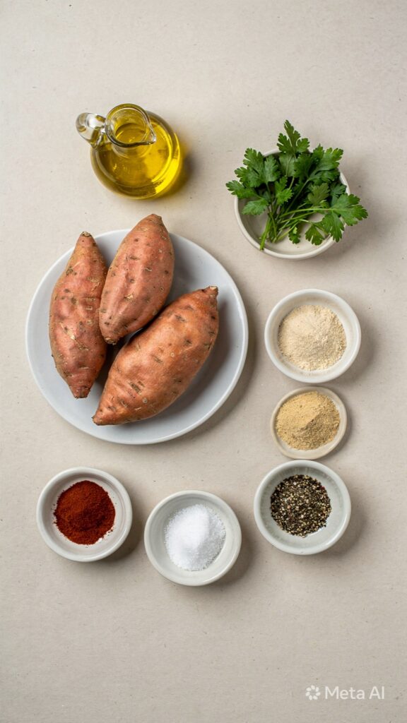 crispy air fryer sweet potato cubes preparation steps