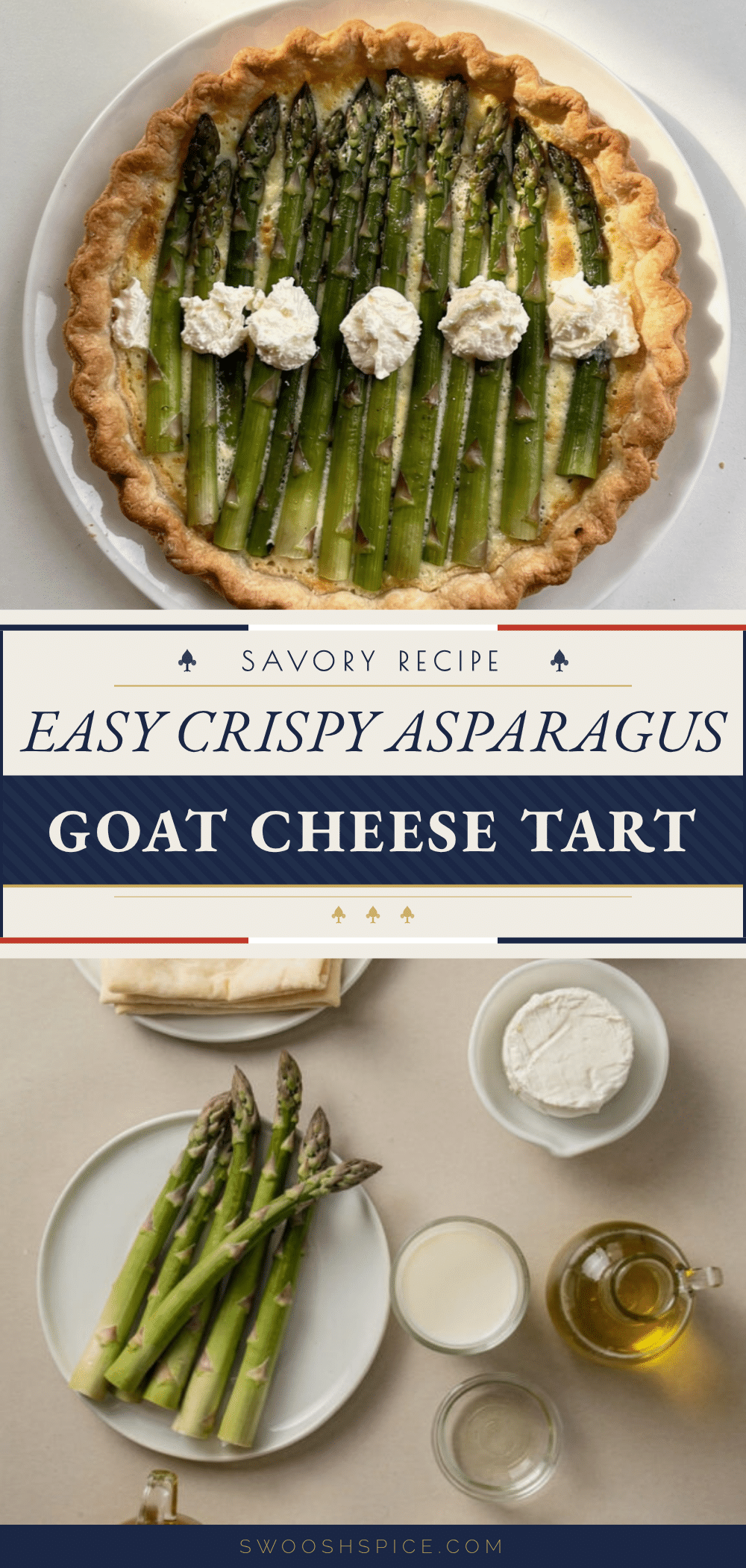 crispy asparagus goat cheese tart recipe