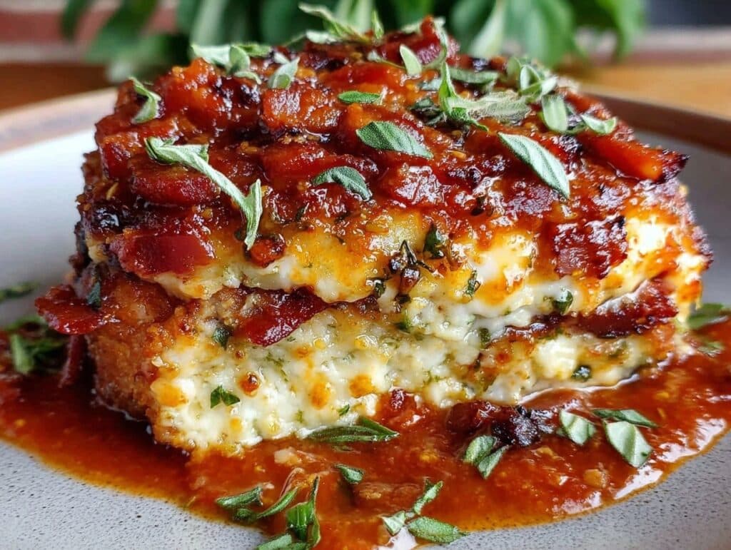 crispy chicken eggplant parmesan deluxe - featured image