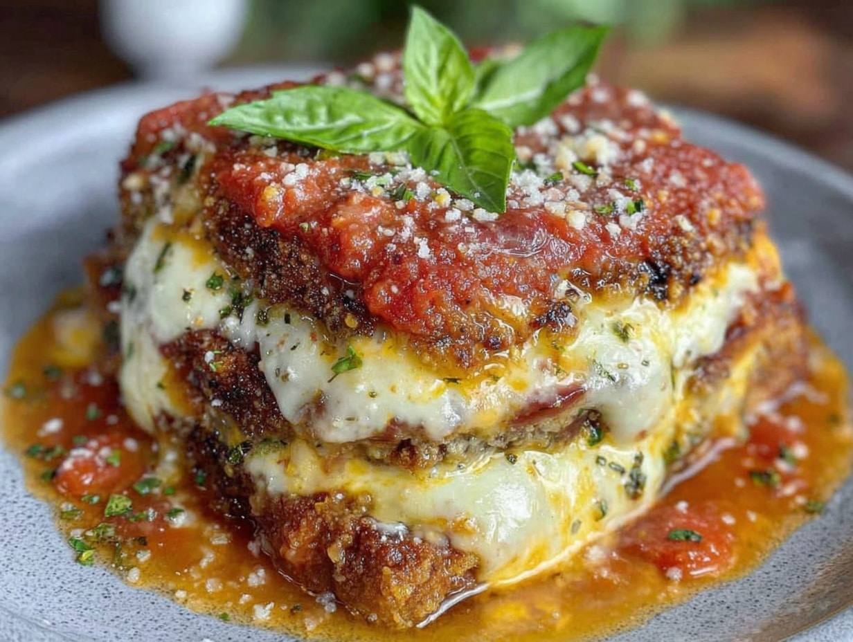 crispy chicken eggplant parmesan deluxe preparation steps