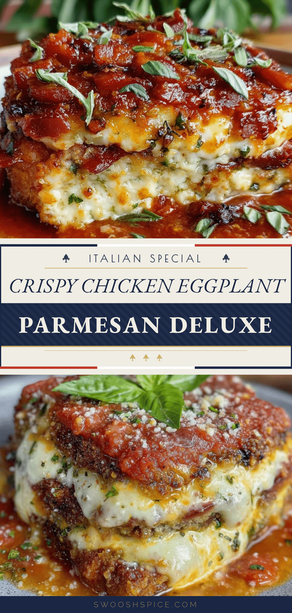 crispy chicken eggplant parmesan deluxe recipe