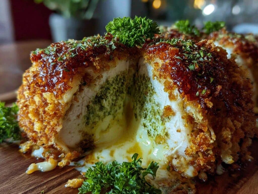 crispy chicken kiev casserole - featured image