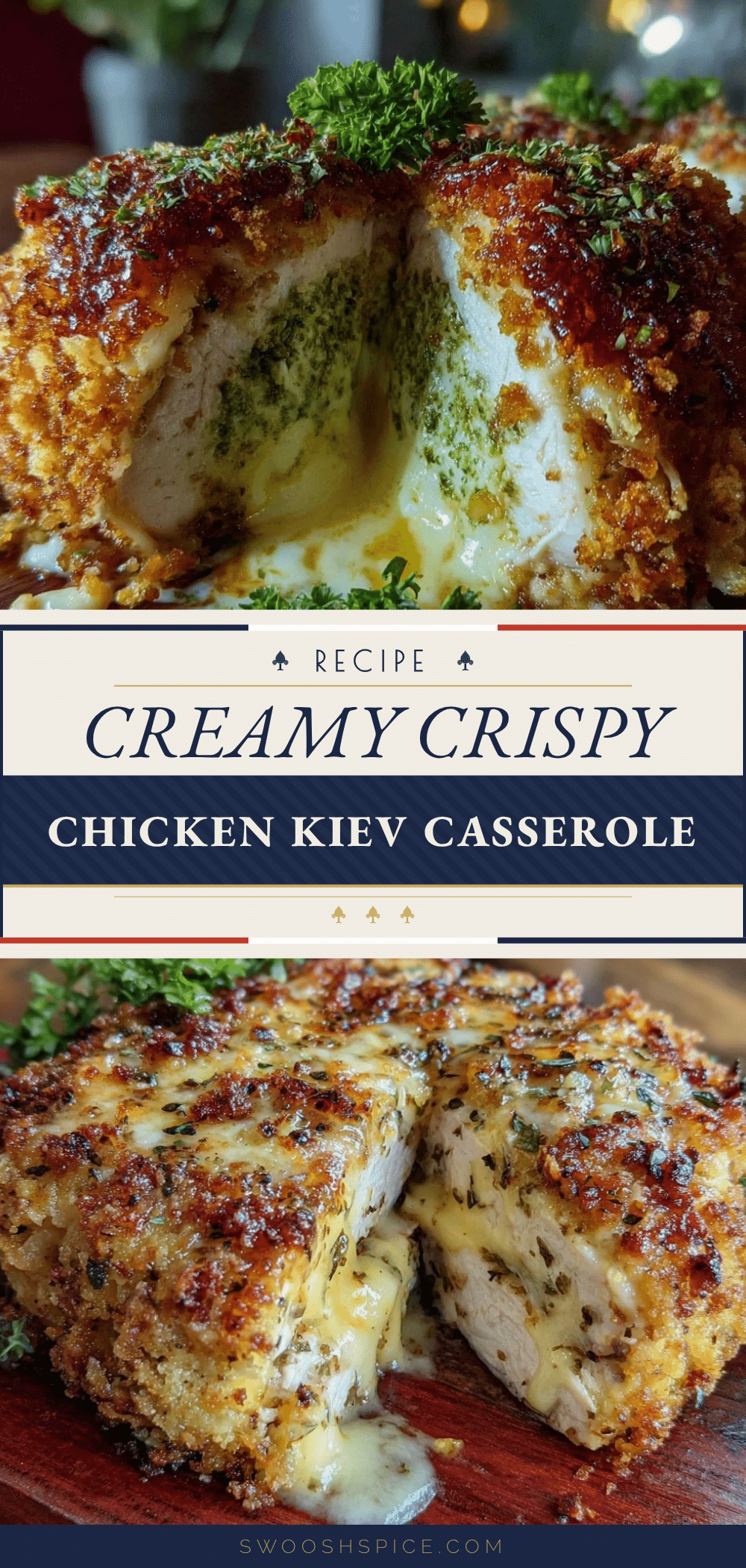 crispy chicken kiev casserole recipe
