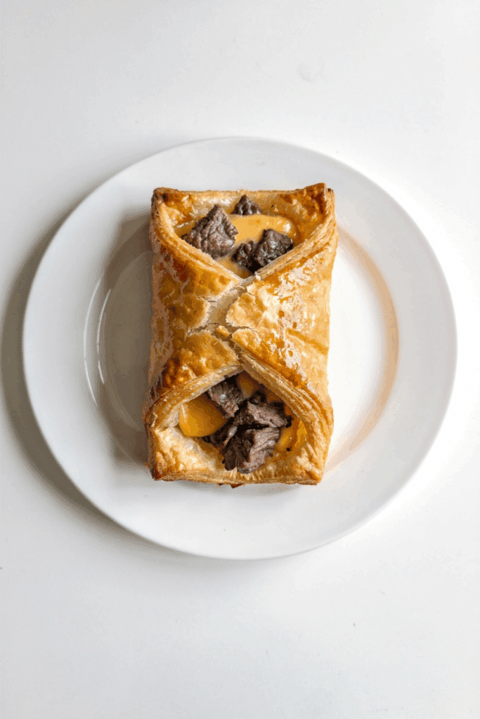 crispy homemade flat ham pie - featured image