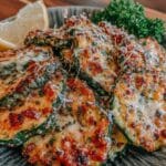 crispy lemon pepper parmesan zucchini - featured image