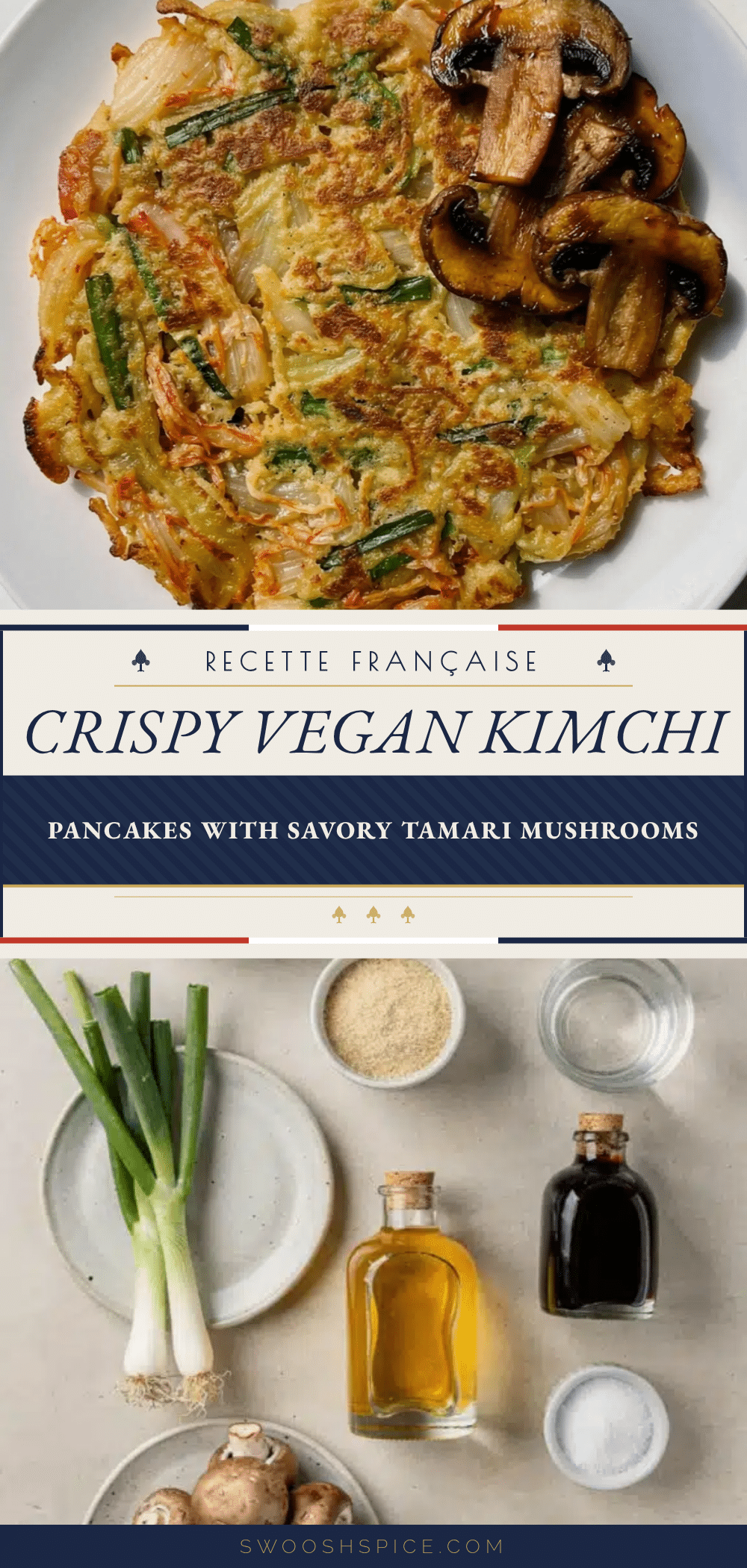 crispy vegan kimchi pancake recipe