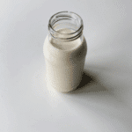 fresh homemade almond milk - featured image