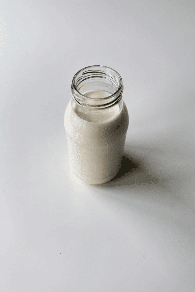 fresh homemade almond milk - featured image